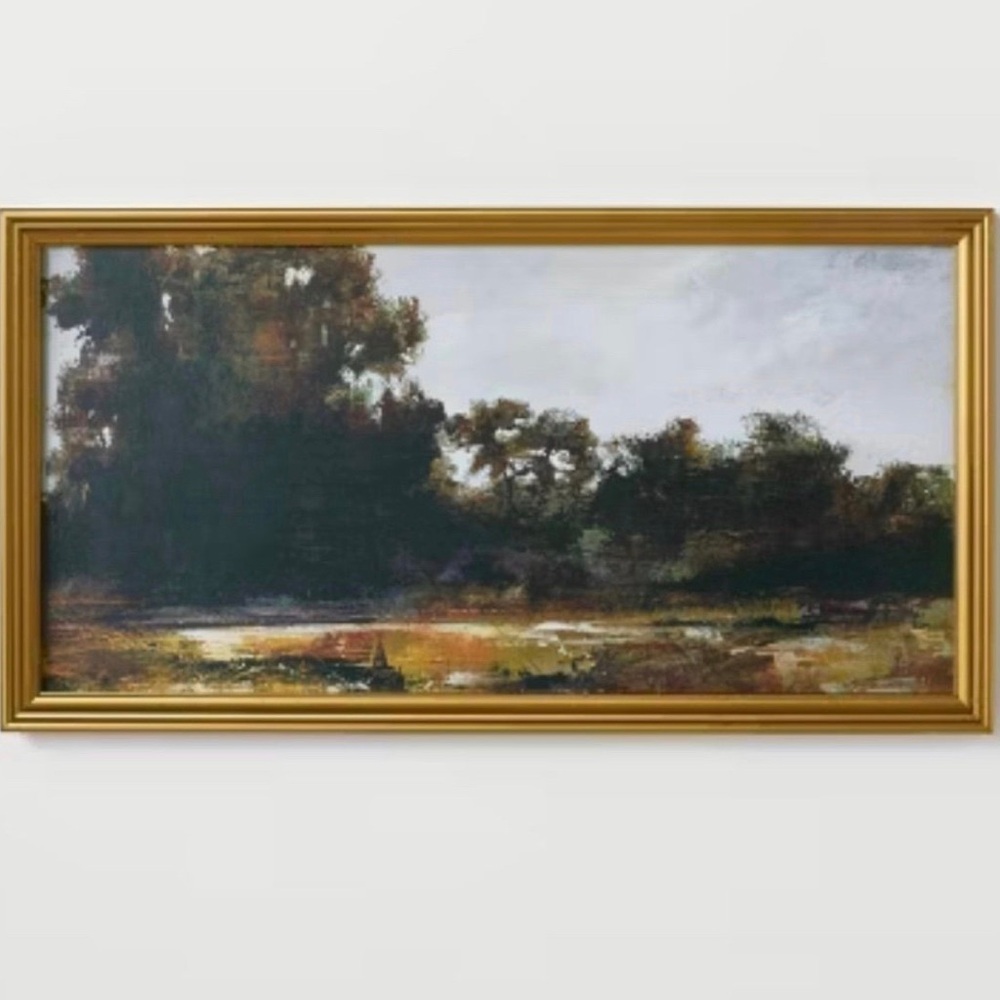Threshold Studio McGee Horizontal Landscape Framed Canvas 13.9” x 25.4”